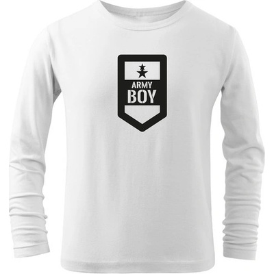 Dragowa detské dlhé tričko Army boy biela