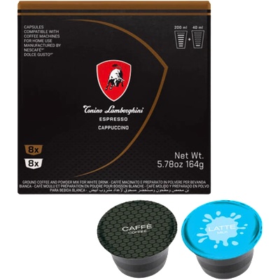 Tonino Lamborghini Кафе капсули Tonino Lamborghini Cappuccino Dolce Gusto, 16бр