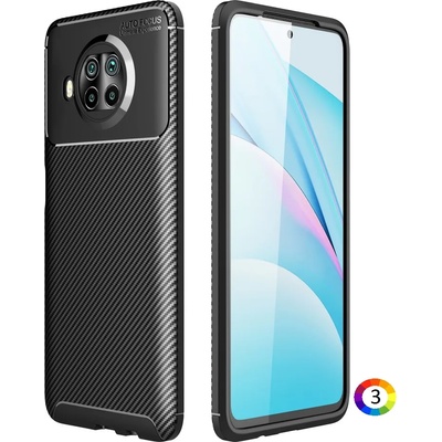 Xiaomi Mi 10T Lite 5G Удароустойчив Carbon Fiber Калъф и Протектор