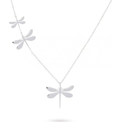 Biju Řetízek z chirurgické oceli s pevnými přívěsky, tři vážky 3001609