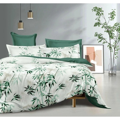 Textilomanie bavlna obliečky GRELINNE krémovo-zelené 70x90 140x200