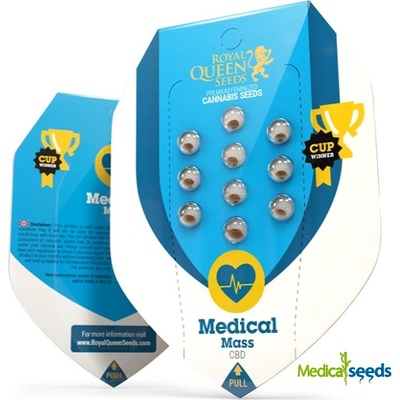 Royal Queen Seeds Medical Mass CBD semena neobsahují THC 3 ks – Zboží Mobilmania