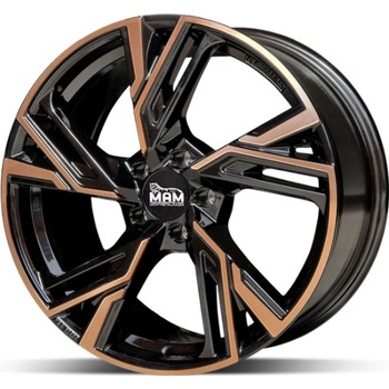 MAM RS5 8,5x20 5x112 ET30 matt black front copper
