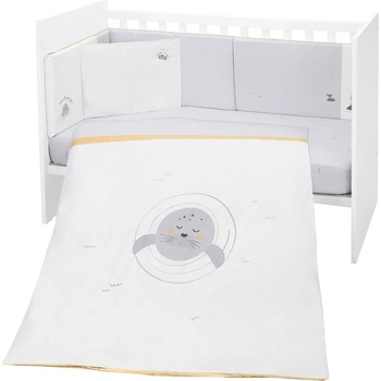 KikkaBoo Бебешки спален комплект от 6 части KikkaBoo Seally Me - 70 х 140 cm (41101060139)