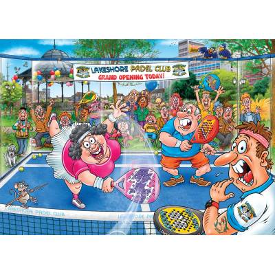 Jumbo - Puzzle Wasgij Original 49: Padel Panic! - 1 000 piese