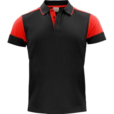 Prime Polo Men krátký rukáv pánská COT61502481401-black/red