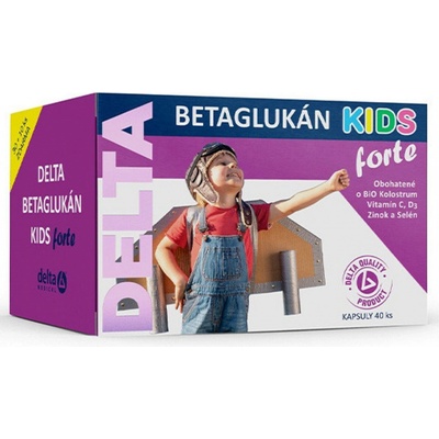 Delta Colostrum Betaglukán Kids forte 30 + 10 kapsúl