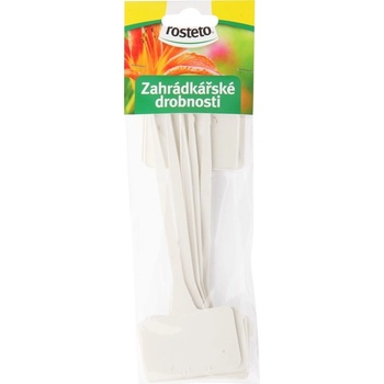 Menovka zápichy Rosteto SL 135 biela 15x5,5x3,5 cm (sada 10ks) rovná