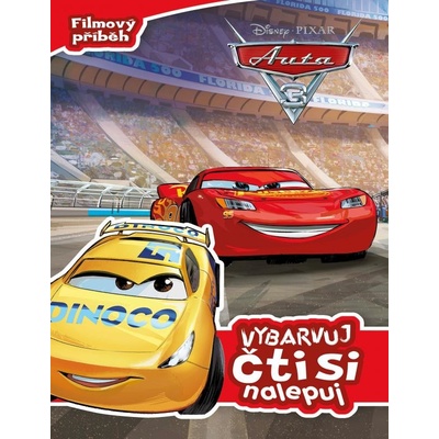Auta 3 Vybarvuj, čti si, nalepuj