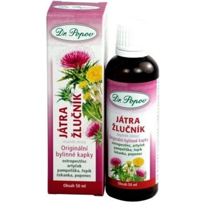 Dr.Popov Játra & žlučník bylinné kvapky 50 ml