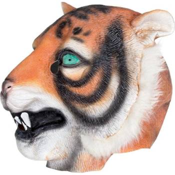 Korbi Profesionálna latexová maska Tiger tigria hlava