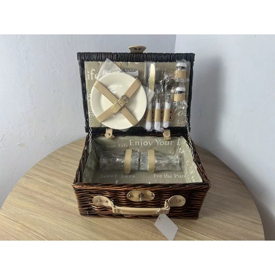 Gelis Piknikový koš pro 2 osoby čokoládový anglický vzor – Zboží Dáma