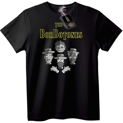NOONEBRAND Тениска The BorBotones - 6XL, White
