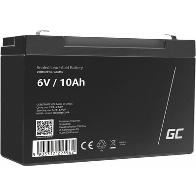 Green Cell 6V 10Ah AGM16