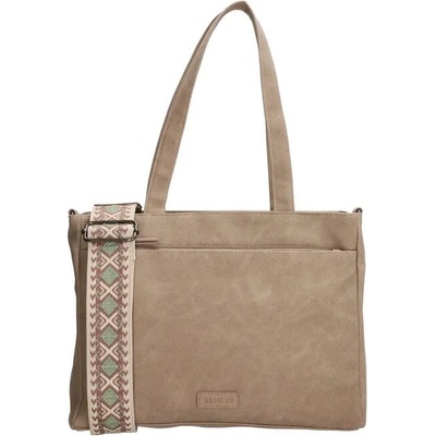 Kabelka na rameno so vzorovaným ramienkom Malaga Béžová