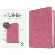 NLT Premium Value Compact Bible, Filament-Enabled Edition Leatherlike, Pink Rose TyndaleImitation Leather