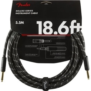 Fender Deluxe Series Black 5, 5 m Директен - Директен Инструментален кабел (0990820080)