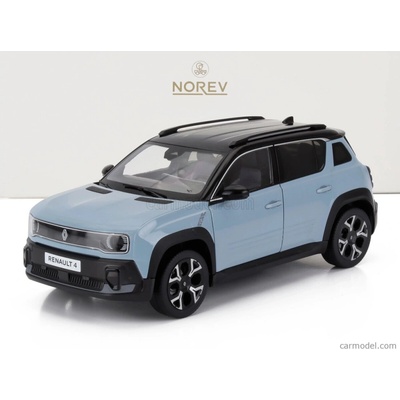 Norev Renault R4 E tech 100% 2025 Světle Modrá 1:18