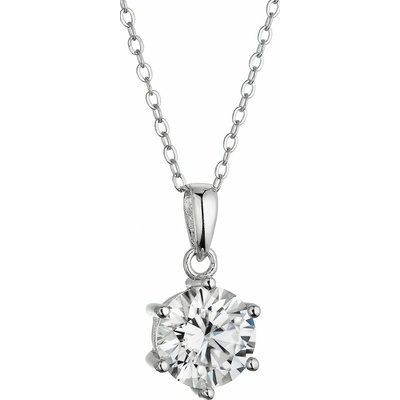 Pavona Strieborný náhrdelník 12M00004 moissanite