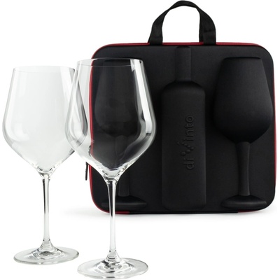 diVinto Slavnostní obří sklenice na víno v dárkovém pouzdru Krystal 2 x 860 ml