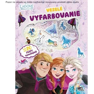 Veselé vyfarbovanie so super samolepkami Ľadové kráľovstvo