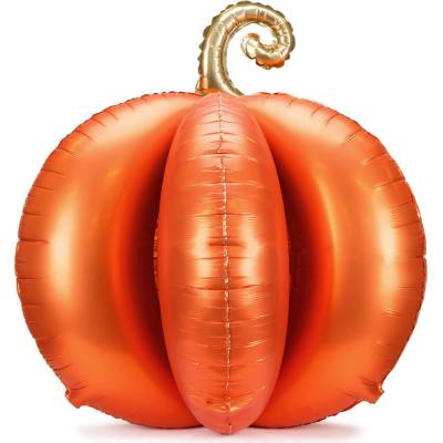 PartyDeco PartyDeco Fóliový stojící 3D balón Dýně 90 x 90 cm