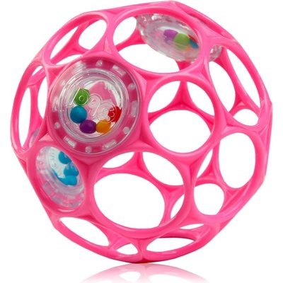 Oball Rattle дрънкалка 0 m+ Dark pink