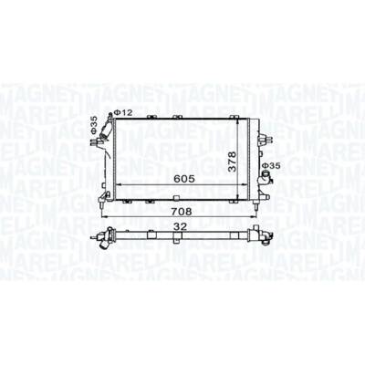 Chladič, chlazení motoru MAGNETI MARELLI 350213153400