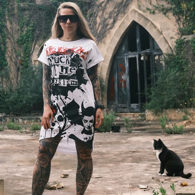 Yakuza dámske šaty Donna Urban GKB 26118 white