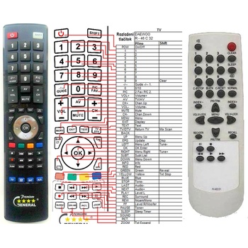 GENERAL DAEWOO R-46C31 - съвместимо дистанционно управление на марката General (R-46C31)