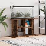 vidaXL Поставка за аквариум, опушен дъб, 100x40x60 см, инженерно дърво (833588)
