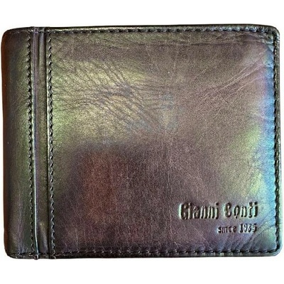 Gianni Conti pánská kožená peněženka tmavě hnědá 4067410 brown