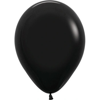 Balón solid 25 cm čierny