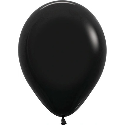 Balón solid 25 cm čierny