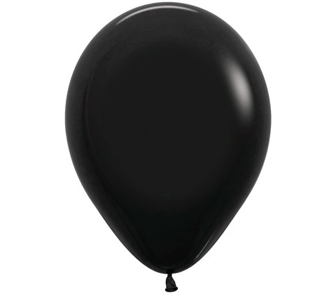 Balón solid 25 cm čierny