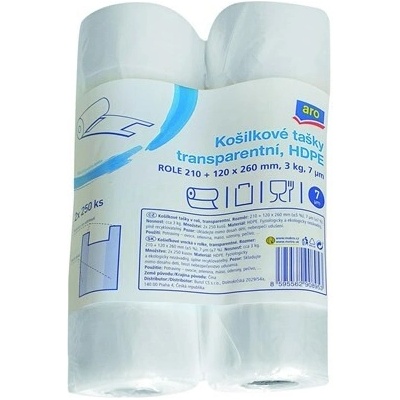 aro Taška košieľková 250 ks/3 kg rolka transparentná 2 ks