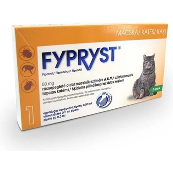 Image 1 of КРКА Fypryst 50 mg Фиприст за котки пипета против бълхи и кърлежи