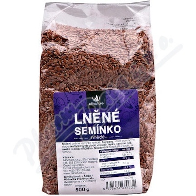 Allnature Lněné semínko hnědé 500 g