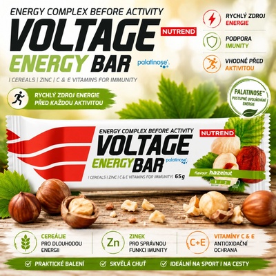 NUTREND VOLTAGE ENERGY BAR 65 g – Zbozi.Blesk.cz