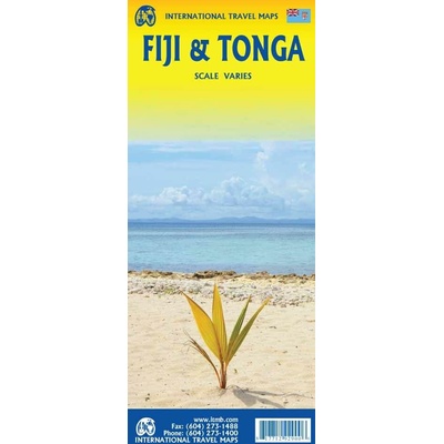 mapa Fiji,Tonga ITM