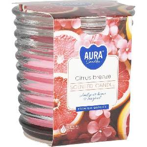 BISPOL Ароматна свещ Bispol Aura - Citrus Breeze, 130 g (snw80-1-454)