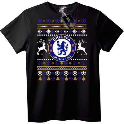 NOONEBRAND Коледна тениска на Chelsea FC - L, Black