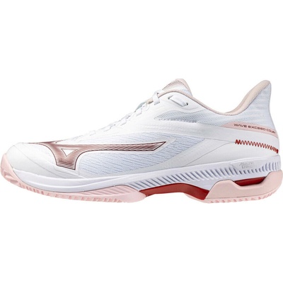 Mizuno Wave Exceed Court Clay W White/Pinkesque/Barbados Cherry