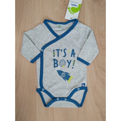 Rach Боди с дълъг ръкав тип " прегърни ме" It`s a boy! , 50, 56, 62, 68