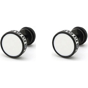 Steel Edge naušnice pecky chirurgická ocel WJHE74 černá