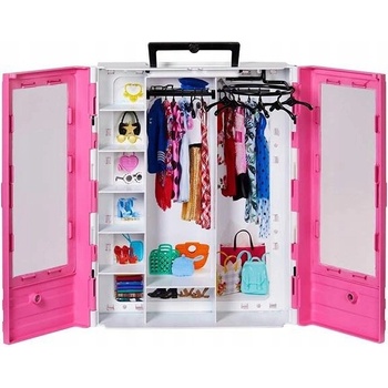 barbie fashionistas šatní skříň s příslušenstvím pro panenky