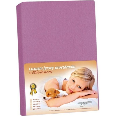 Bellatex prostěradlo Jersey LUX Fialové 180x200