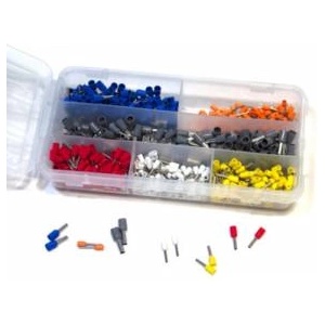 ELS Elektrotechnika Insulated cable sleeve set 0.5/0, 75/1, 0/1, 5/2, 5/4.0 in organizer /600pcs. /