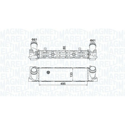 Chladič plniaceho vzduchu MAGNETI MARELLI 351319204900