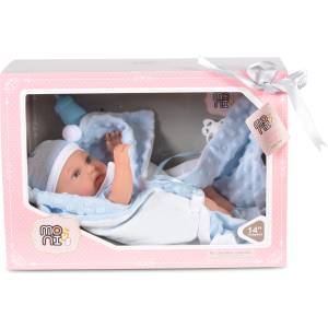 Moni Кукла - Бебе Moni Toys, с аксесоари и одеалце, 36 cm (108307)